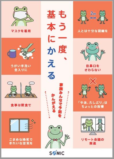 新型コロナウイルス感染防止対策を紹介 「オリジナルポスターで啓蒙 その3」編