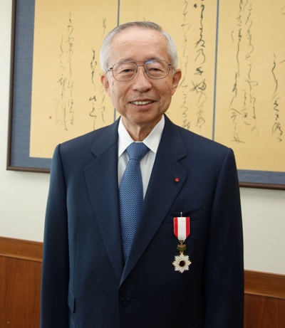 石川晃三会長に旭日双光章が授与されました