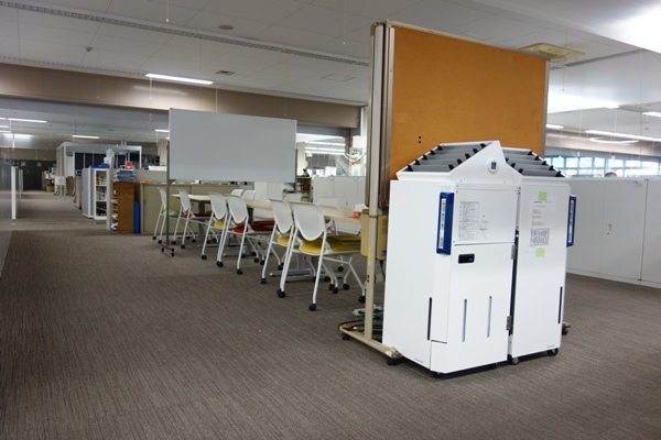 新型コロナウイルス感染防止対策を紹介 「大型加湿機で乾燥を防ぐ」編