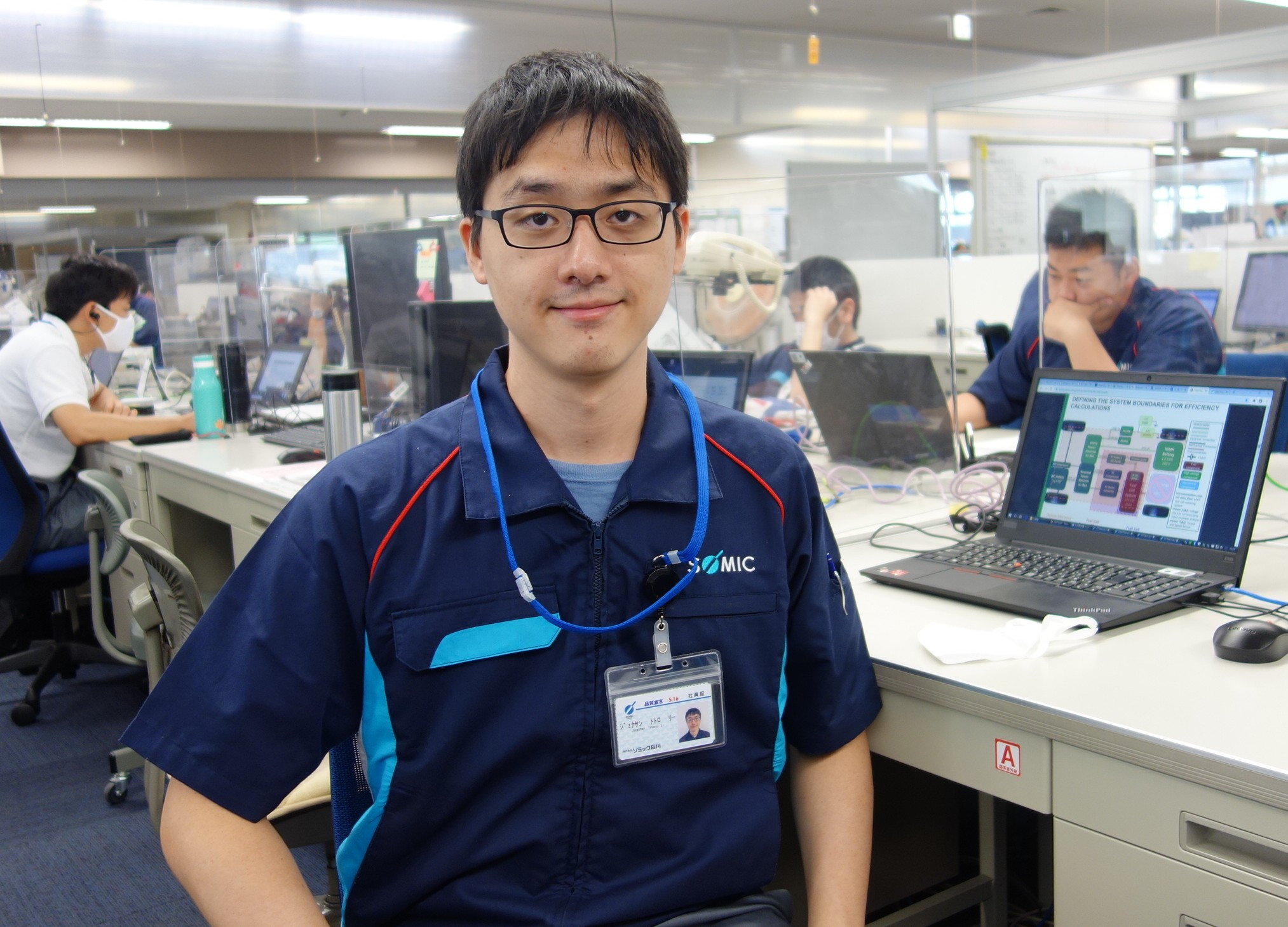 グローバル先進技術開発部 材料技術室 J.T.R